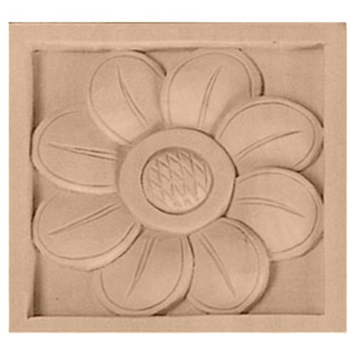 5-1/8"W x 5-1/8"H x 1"D Large Sunflower Rosette