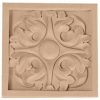 5-1/8"W x 5-1/8"H x 1"D Large Leaf Rosette