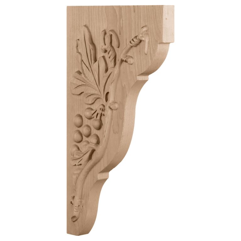 1-3/4"W x 7-1/2"D x 14"H Grape Wood Bracket
