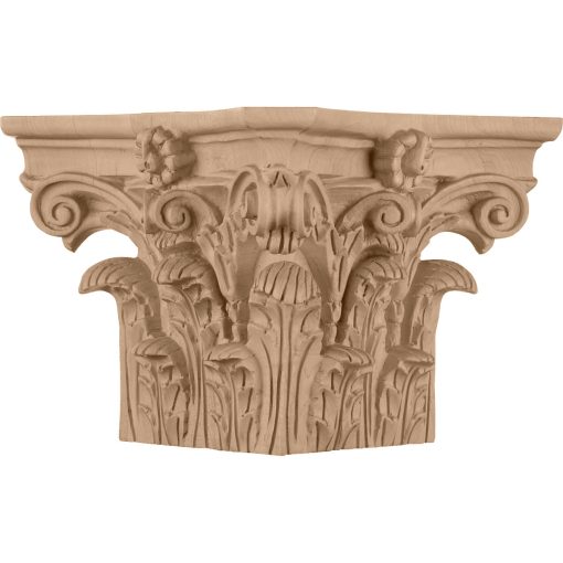 Roman Corinthian Wood Capital for a 6" Square Non-Tapered Wood Column