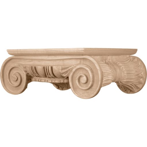 Roman Ionic Wood Capital for a 8" Round Tapered Wood Column