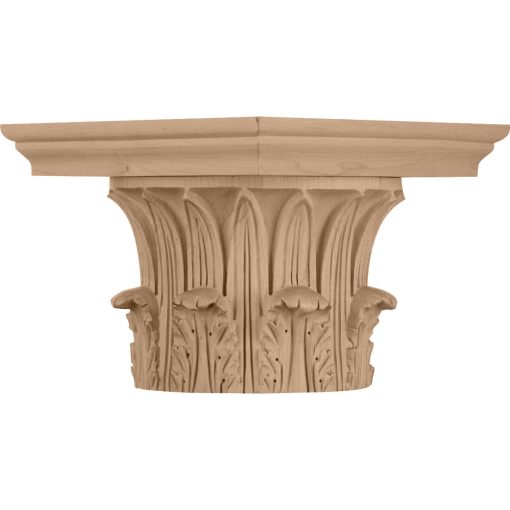 Temple of Winds Wood Capital for a 8" Round Tapered Wood Column