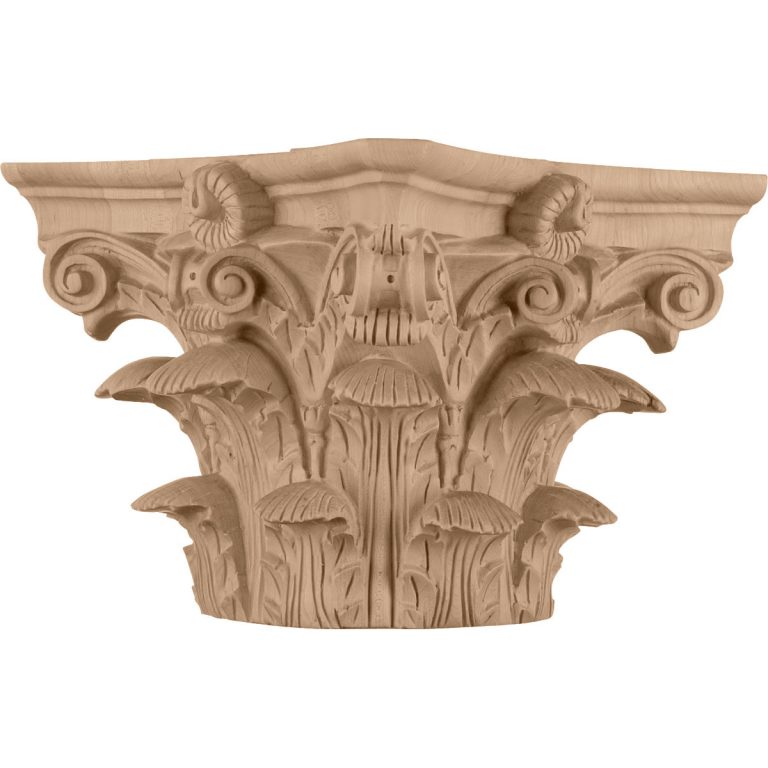 Roman Corinthian Wood Capital for a 10" Round Tapered Wood Column