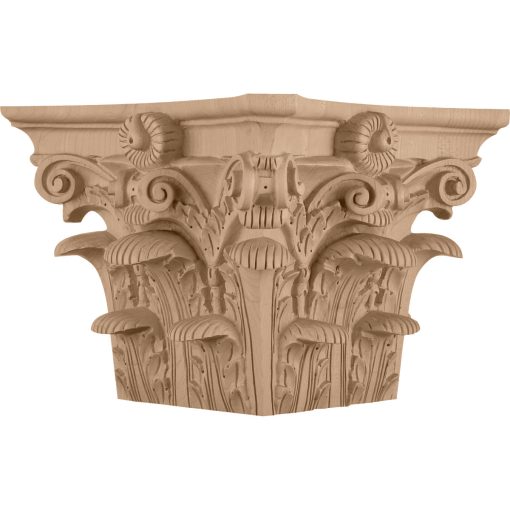 Roman Corinthian Wood Capital for a 10" Square Non-Tapered Wood Column