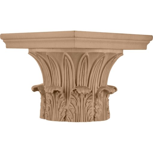 Temple of Winds Wood Capital for a 12" Round Tapered Wood Column