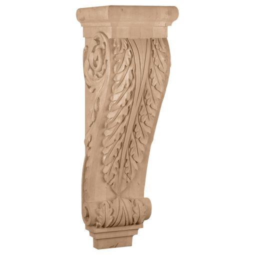 10-1/4"W x 10-1/2"D x 34"H Jumbo Acanthus Wood Corbel