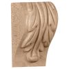 1-3/4"W x 1-1/2"D x 3"H Acanthus Leaf Block Wood Corbel