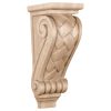 3-1/2"W x 4"D x 7"H Small Basket Weave Wood Corbel