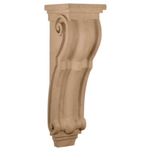 10-1/2"W x 10-1/2"D x 34"H Jumbo Traditional Wood Corbel