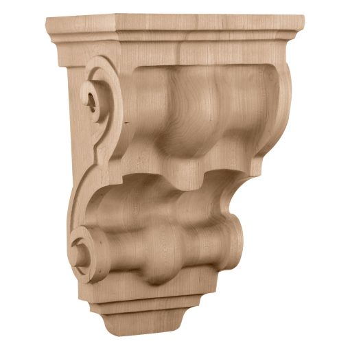 8-1/2"W x 6-1/2"D x 14-1/4"H Wide Traditional Wood Corbel