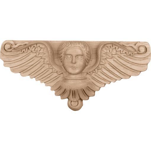 11-3/4"W x 1-3/4"D x 5-1/2"H Angel Wood Onlay