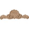10-1/4"W x 1-1/4"D x 3-1/2"H Shell Wood Onlay