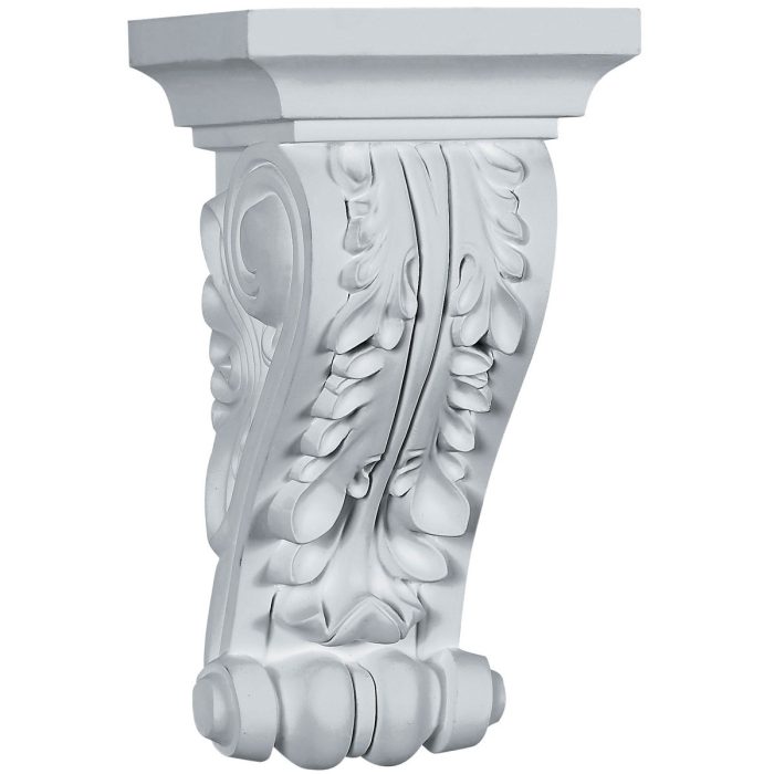 COR05X10X05AC 5-1/2"W x 5-3/8"D x 10-5/8"H Acanthus Corbel