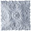 ROS07X07AC 6-1/8"W x 6-1/8"H x 3/4"P Acanthus Leaf with Beads Rosette