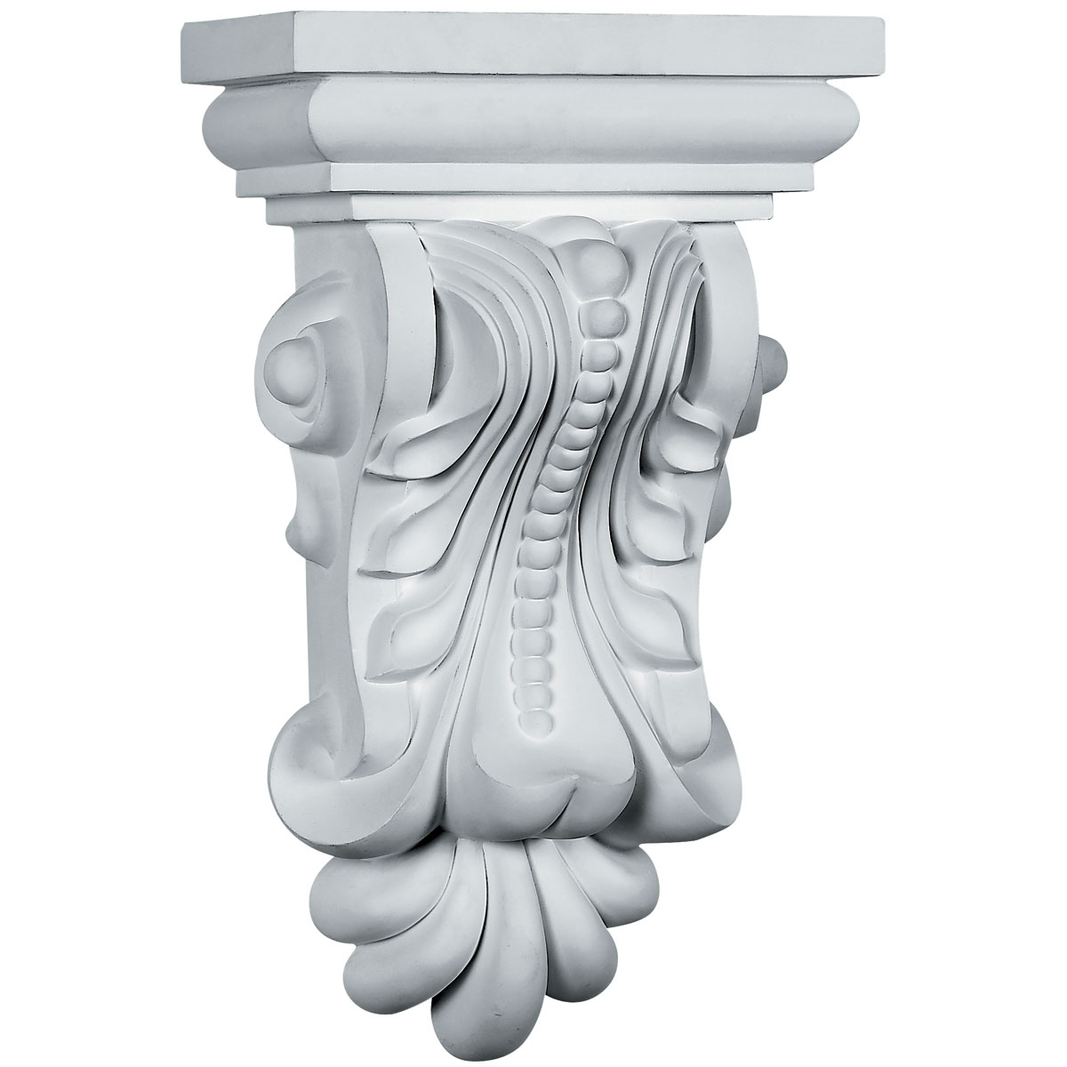 COR07X05X13BE 7-7/8"W x 5-1/8"D x 13-3/8"H Beaded with Leaves Corbel