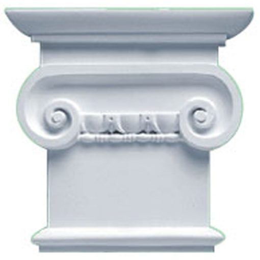 CAP08X07X02CL 8-1/4"W x 7-7/8"H Classic Ionic Capital (Fits Pilasters up to 5-1/4"W x 5/8"D)