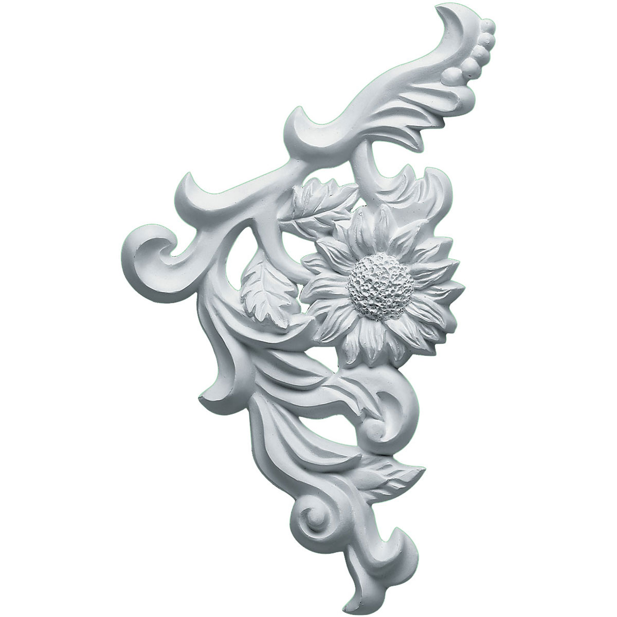 ONL07X07X01CO-L 7-7/8"W x 7-7/8"H x 3/4"P Colton Flower Onlay,Left