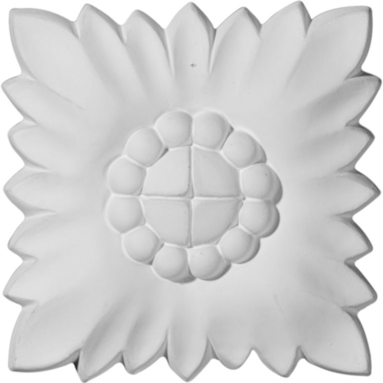 ROS03X03DN 3-3/8"W x 3-3/8"H x 5/8"P Daniela Flower Rosette
