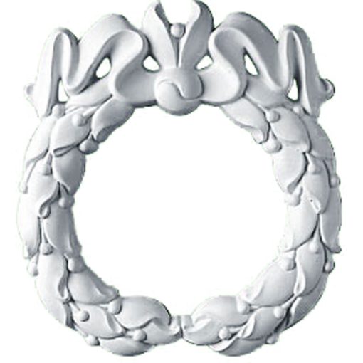 ONL08X07DU 8-5/8"W x 7-7/8"H x 3/4"P Dublin Wreath Center Onlay