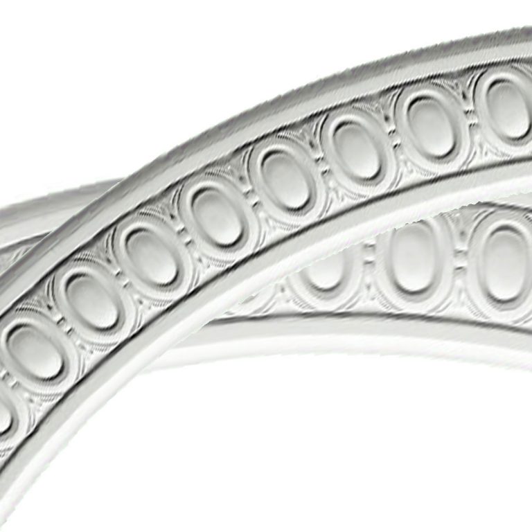 CR171845 20-7/8"ODx17-3/4"ID Egg and Dart Ceiling Ring (1/4-of complete circle)