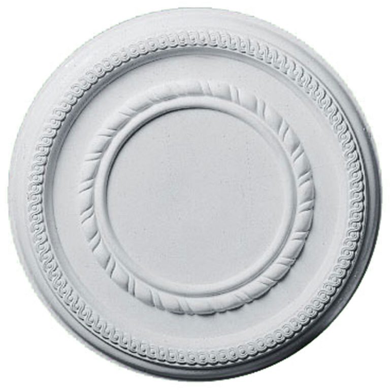 CM12FE 12-5/8"OD x 6"ID x 1-1/8"P Federal Roped Small Ceiling Medallion