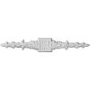 ONL10X01X01FL 10-1/4"W x 1-5/8"H x 1/4"P Floral Center Spread Onlay