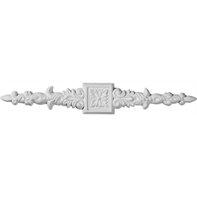 ONL10X01X01FL 10-1/4"W x 1-5/8"H x 1/4"P Floral Center Spread Onlay