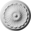 CM12FL 12-1/4"OD x 2-1/4"P Flower Spiral Ceiling Medallion