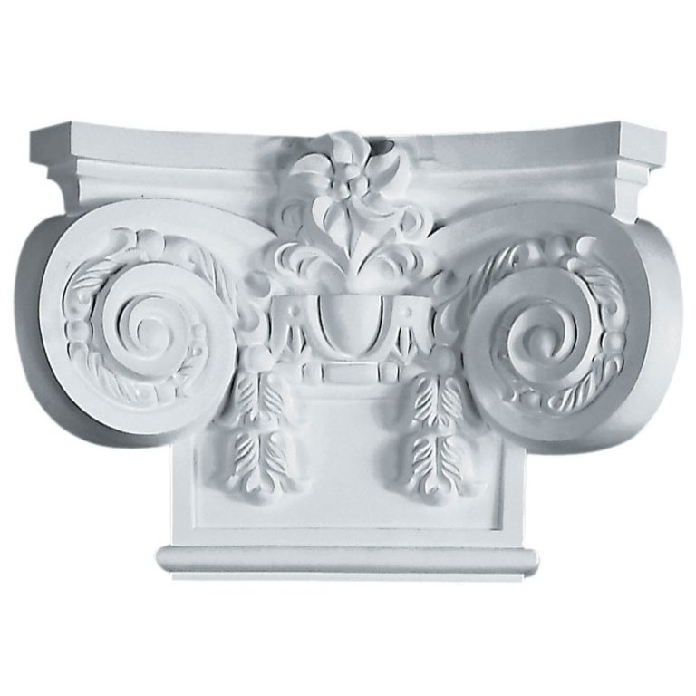 CAP19X13X05EM 19-5/8"W x 13-3/8"H Large Empire Capital with Necking (Fits Pilasters up to 10-1/2"W x 3/4"D)