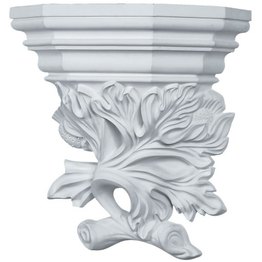 SCO16X17X08OL 16-1/8"W x 17-3/4"H x 8-5/8"P Oak Leaf Wall Sconce