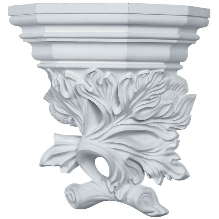 SCO16X17X08OL 16-1/8"W x 17-3/4"H x 8-5/8"P Oak Leaf Wall Sconce