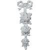 ONL03X08X01RO 3-1/8"W x 8-1/4"H x 1"P Small Rose Drop Onlay