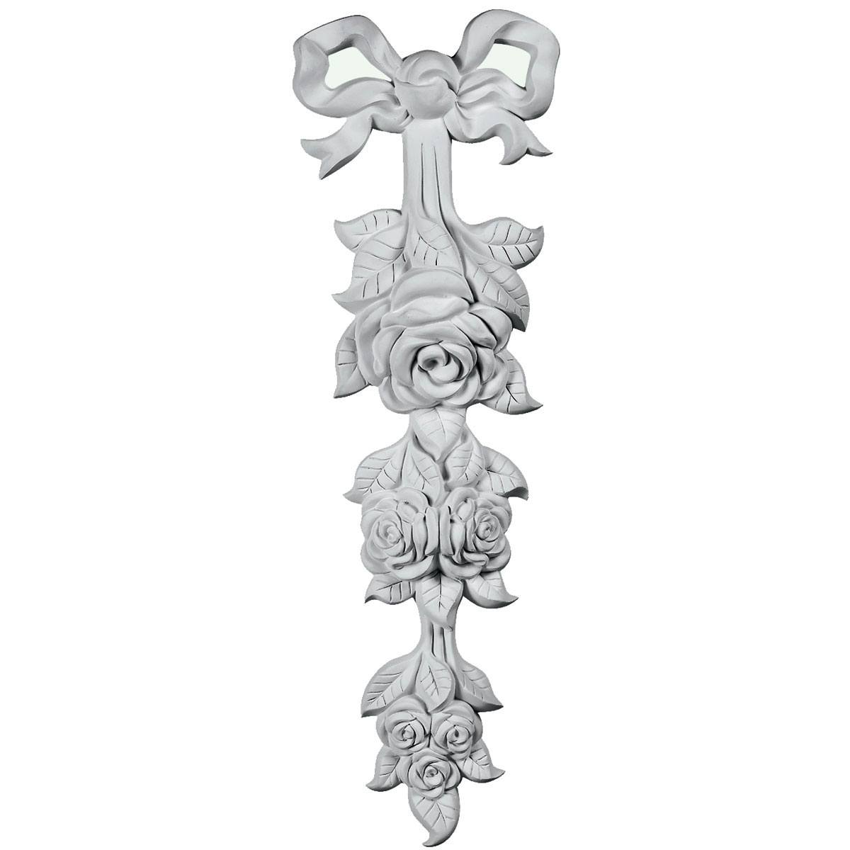 ONL07X22X02RO 7-1/8"W x 22"H x 2"P Large Rose Drop Onlay