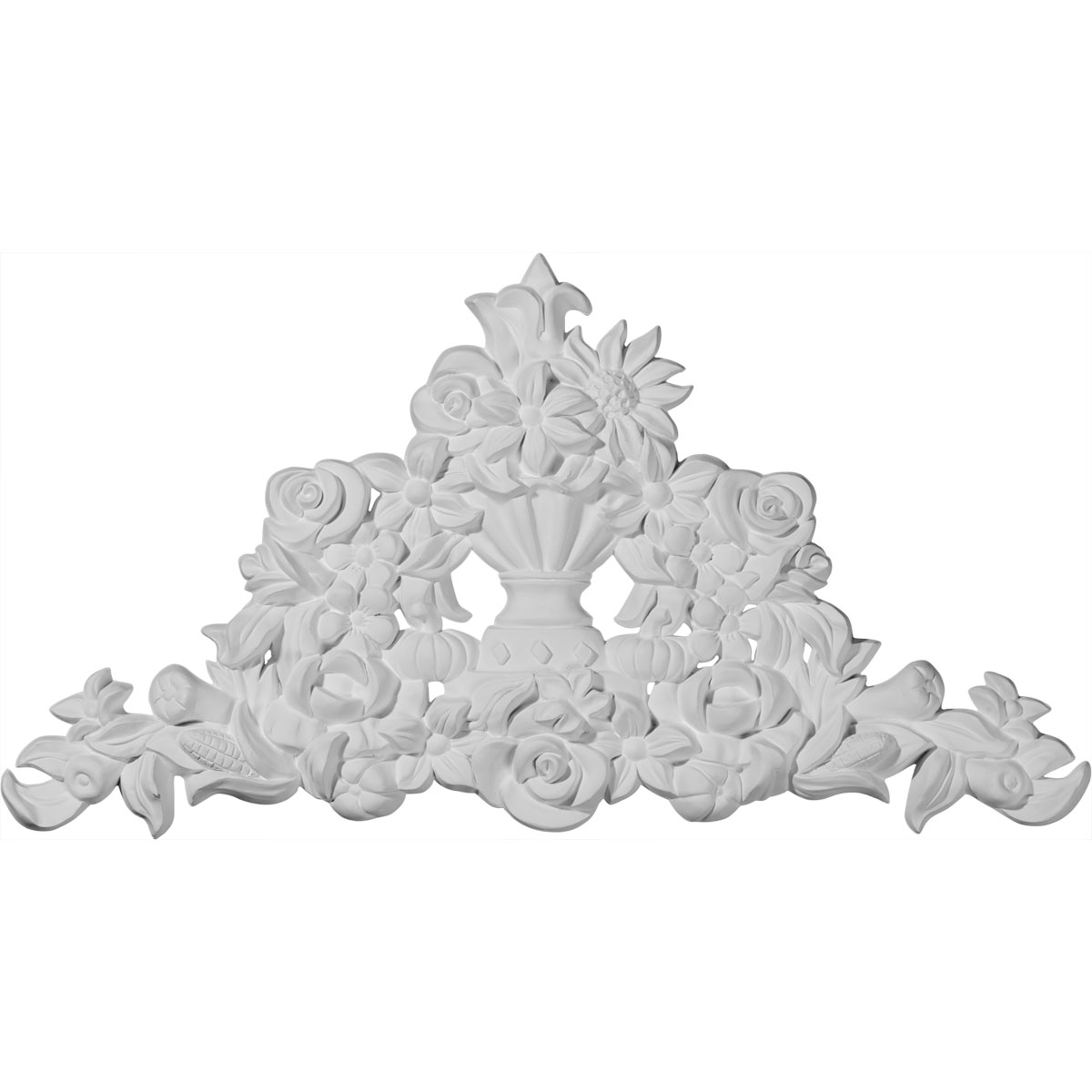 ONL18X09X01SW 18-1/2"W x 9-7/8"H x 3/4"P Swindon Flowers Center Onlay