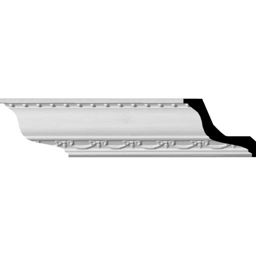 MLD02X02X03FE 2-3/8"H x 2-7/8"P x 3-5/8"F x 94-1/2"L,(2" Repeat),Federal Crown Molding