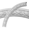 CR23EG 23-3/4"OD x 19-3/4"ID x 2"W x 3/4"P Egg and Dart Ceiling Ring (1/4 of complete circle)