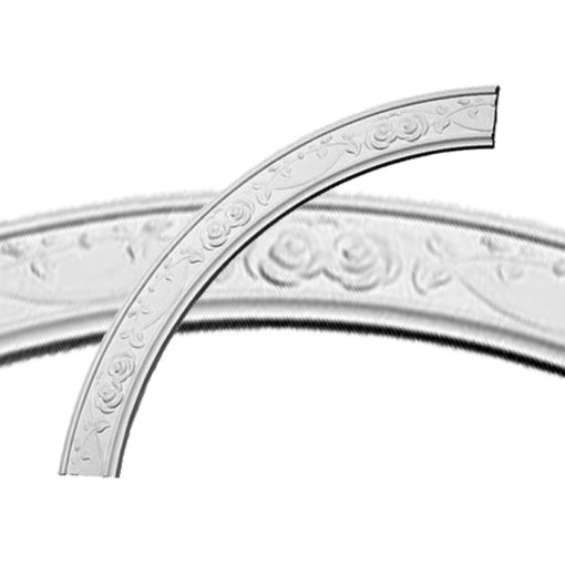 CR41FL 41"OD x 34-1/4"ID x 3-3/8"W x 3/4"P Flower Ceiling Ring (1/4 of complete circle)