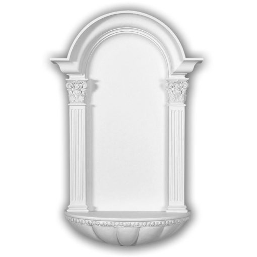 NCH27X42EG 27-1/2"W x 42-1/4"H x 9"D,Egg and Dart Fluted Niche,Surface Mount