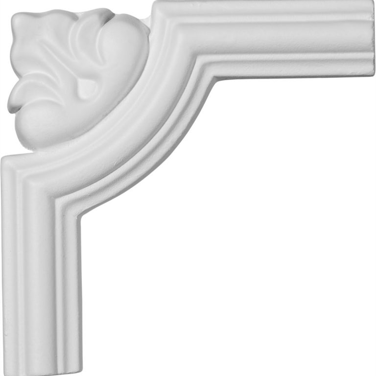 PML04X04BR 4-1/8"H x 4-1/8"W,Bradford Leaf Panel Molding Corner