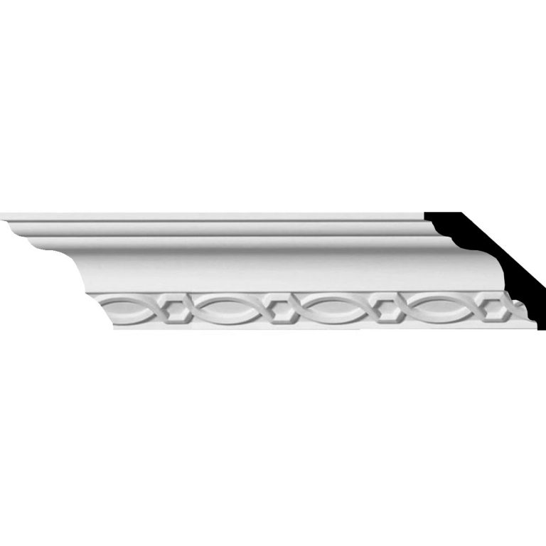 MLD03X03X04LO 2-7/8"H x 2-7/8"P x 3-7/8"F x 94-7/8"L,(2-5/8" Repeat),Loera Crown Molding