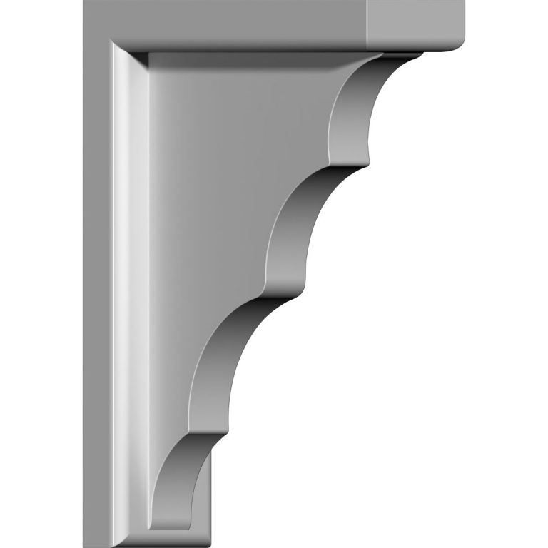 BKT03X07X10TR 3"W x 7-5/8"D x 10-5/8"H Traditional Bracket