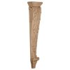 8-1/2"W x 4-1/2"D x 36"H Jumbo Acanthus Pilaster Wood Corbel