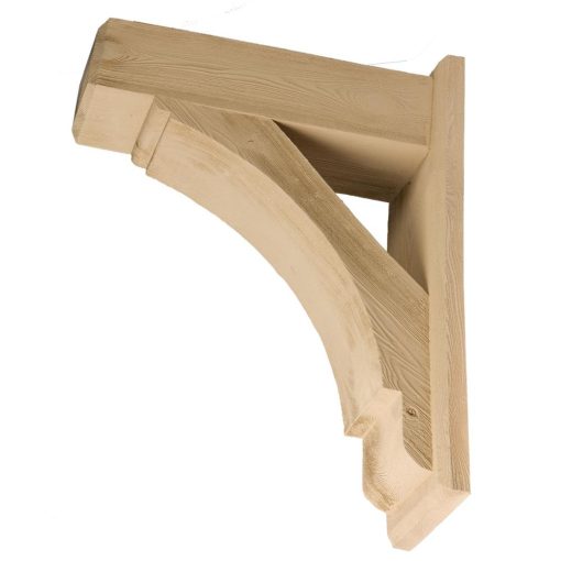 Fypon BKT14X30X7.5S Smooth Stainable Rustic Bracket