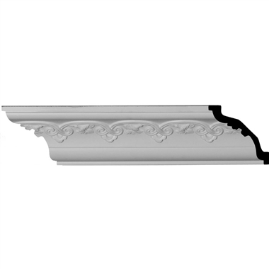 MLD03X04X05LI 3-3/8"H x 3-1/2"P x 4-7/8"F x 94-1/2"L Lisbon Crown Molding