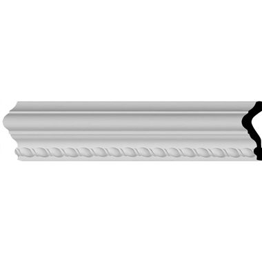 PML212242 3"H x 1"P x 94-1/2"L Oslo Rop Panel Molding FLEX