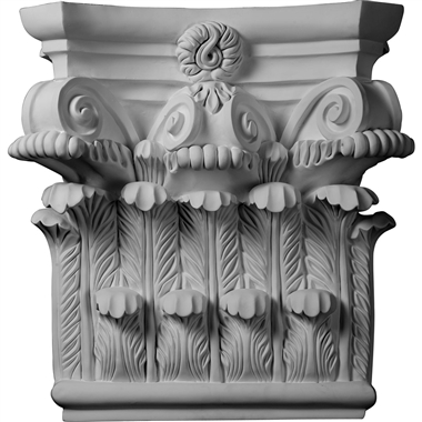 CAP25X25X08RC 25-1/4"W x 24-5/8"H x 8-1/4"P Corinthian Capital