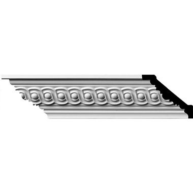 MLD03X02X04FO 2-1/4"H x 2-1/2"P x 3-5/8"F x 96"L,(1-5/8" Repeat) Foster Running Coin Crown Molding