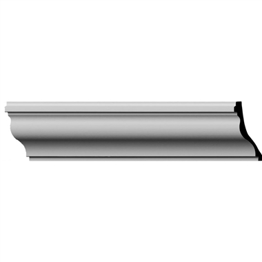 MLD07X03X08MI 3-5/8"H x 2-1/4"P x 4-1/4"F x 94-1/2"L Milton Smooth Crown Molding