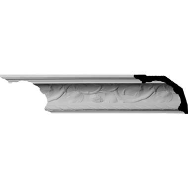 MLD07X09X11OD 6-5/8"H x 9"P x 11-1/4"F x 96"L,(19-1/4" Repeat) Odessa Crown Molding