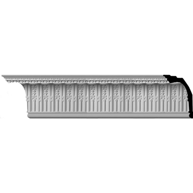 MLD11X08X13SP 11-3/8"H x 8-1/8"P x 13-7/8"F x 96"L,(3" Repeat) Springtime Crown Molding